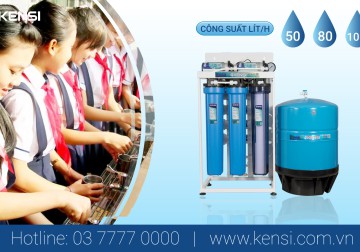 Hệ thống máy lọc nước 50 L/h cho trường học